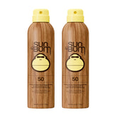 Sun Bum Original SPF 50 spray bottle front view for lightweight protection