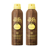 Sun Bum Original SPF 30 sunscreen spray bottle for easy protection.