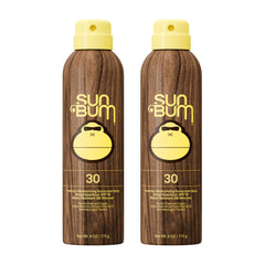 Sun Bum Original SPF 30 sunscreen spray bottle for easy protection.