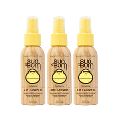 Sun Bum Revitalizing 3-in-1 Leave-In Conditioner bottle front showing detangling and frizz control