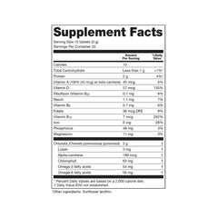 Sun Chlorella tablets close-up for convenient daily energy support