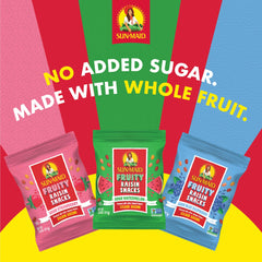 Sun-Maid assorted flavors hero shot for family snacking
