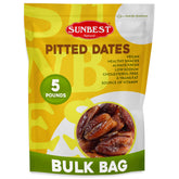 Sunbest Natural Deglet Noor Dates whole bulk pack for snacking and baking