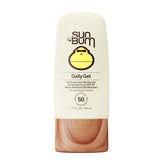 Sun Bum Daily SPF 50 Clear Gel bottle, lightweight protection for daily wear.
