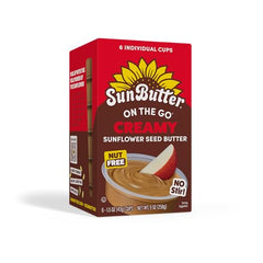 SunButter On-the-go Cups in lunchbox, kid-friendly snack.