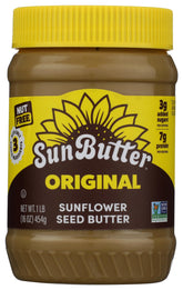 SunButter Original jar with creamy texture, perfect for spreading