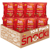 SunChips Garden Salsa wavy chip texture for a wholesome, on-the-go snack.