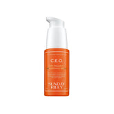 Sunday Riley C.E.O. serum bottle shows brightening vitamin C for radiant skin