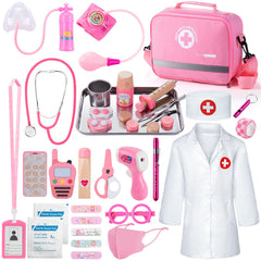 Sundaymot Doctor Kit coat set invites imaginative doctor play and role play.