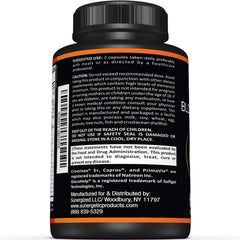 Sunergetic Chromium Vanadium Complex capsules promote steady energy throughout the day.