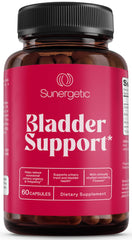 Sunergetic Premium Bladder Support bottle with capsules for daily urinary health.