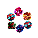 SunGrow cat crinkle balls in multicolor pack for engaging play.