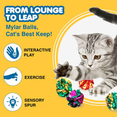SunGrow crinkle sound cat toys spark curious chasing and pouncing.