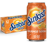 Sunkist Orange Soda can front view highlighting bold citrus flavor for quick refreshment