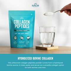 SunLab Essentials collagen powder smoothie-ready for easy integration into meals.