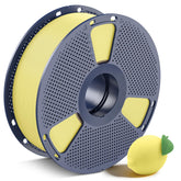 SUNLU lemon yellow PLA on spool, vivid color and clean winding.