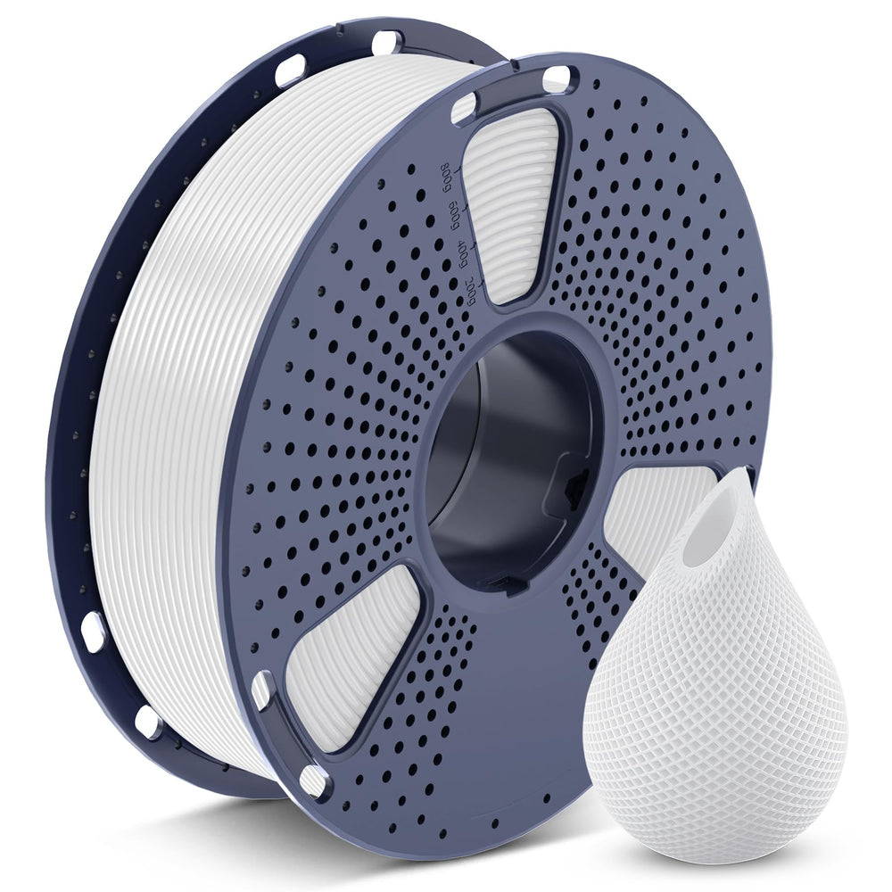 SUNLU PETG 1.75mm white filament on a spool for precise, clean prints.
