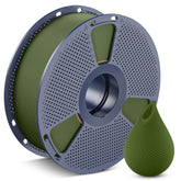 SUNLU PETG olive-green spool shows vibrant filament for durable 3D prints