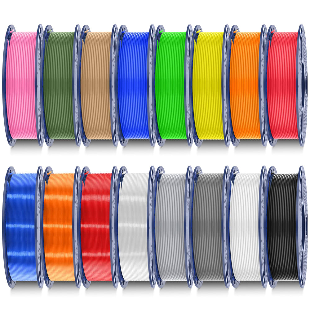SUNLU PLA bundle with 16 color spools for versatile multi-color printing.