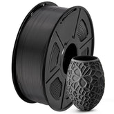 SUNLU PLA filament 1.75mm neatly wound on black 1kg spool for smooth printing.