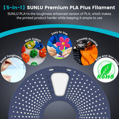 SUNLU PLA Plus green spool for fresh, high-quality parts
