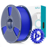 SUNLU PLA+2.0 Klein Blue filament on a neatly wound spool for smooth, tangle-free prints.