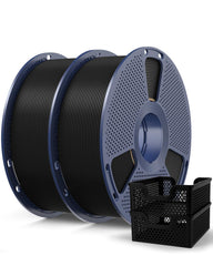 SUNLU PLA+2.0 black filament spool 2kg ready for precise long prints