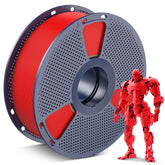 SUNLU PLA red filament spool neatly wound for smooth feeding.