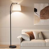 SUNMORY Arc Floor Lamp with adjustable head for precise living room lighting.