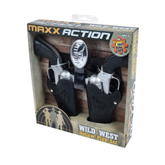 Sunny Days Maxx Action Wild West Outlaw Play Set custom belt adds authentic western flair.