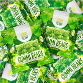 Sunny Island Green Apple Gummi Bears 12-pack display for sharing at events