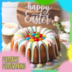 Sunny Island Jelly Beans Easter table display adds texture and color to dessert setups.