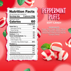 Close-up of Sunny Island Peppermint Puffs highlighting airy texture and minty aroma