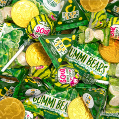 Sunny Island St Patrick's Day candy bag on the table adds festive color for celebrations