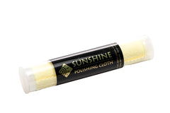 Sunshine Polishing Cloth tube front for convenient jewelry care