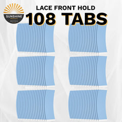 Sunshine Tape Premium Blue Liner back curve contour fits curved wig edges.