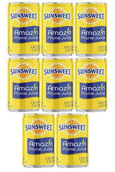 Sunsweet Amazin Prune Juice pack of eight cans ready for shelves and households