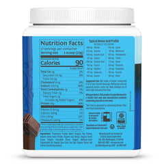 Sunwarrior chocolate protein scoop for easy serving.