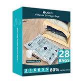 SUOCO vacuum storage bags with electric pump for space-saving packing
