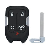 SUPALAND keyless remote for GMC Sierra front view with pre-installed battery.