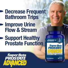 SUPER BETA PROSTATE Advanced packaging shows 3 month supply for consistent use