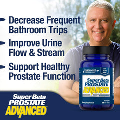 Beta sitosterol ingredient highlighted with Super Beta Prostate packaging for urinary comfort