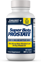 Super Beta Prostate bottle front view for convenient daily urinary support.