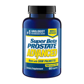 SUPER BETA PROSTATE bottle pour showing easy daily dosing for urinary comfort.