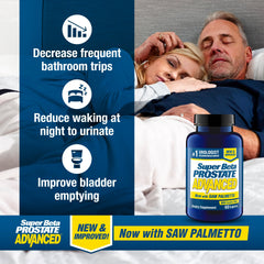 SUPER BETA PROSTATE capsule closeup highlights potent ingredients for prostate support.