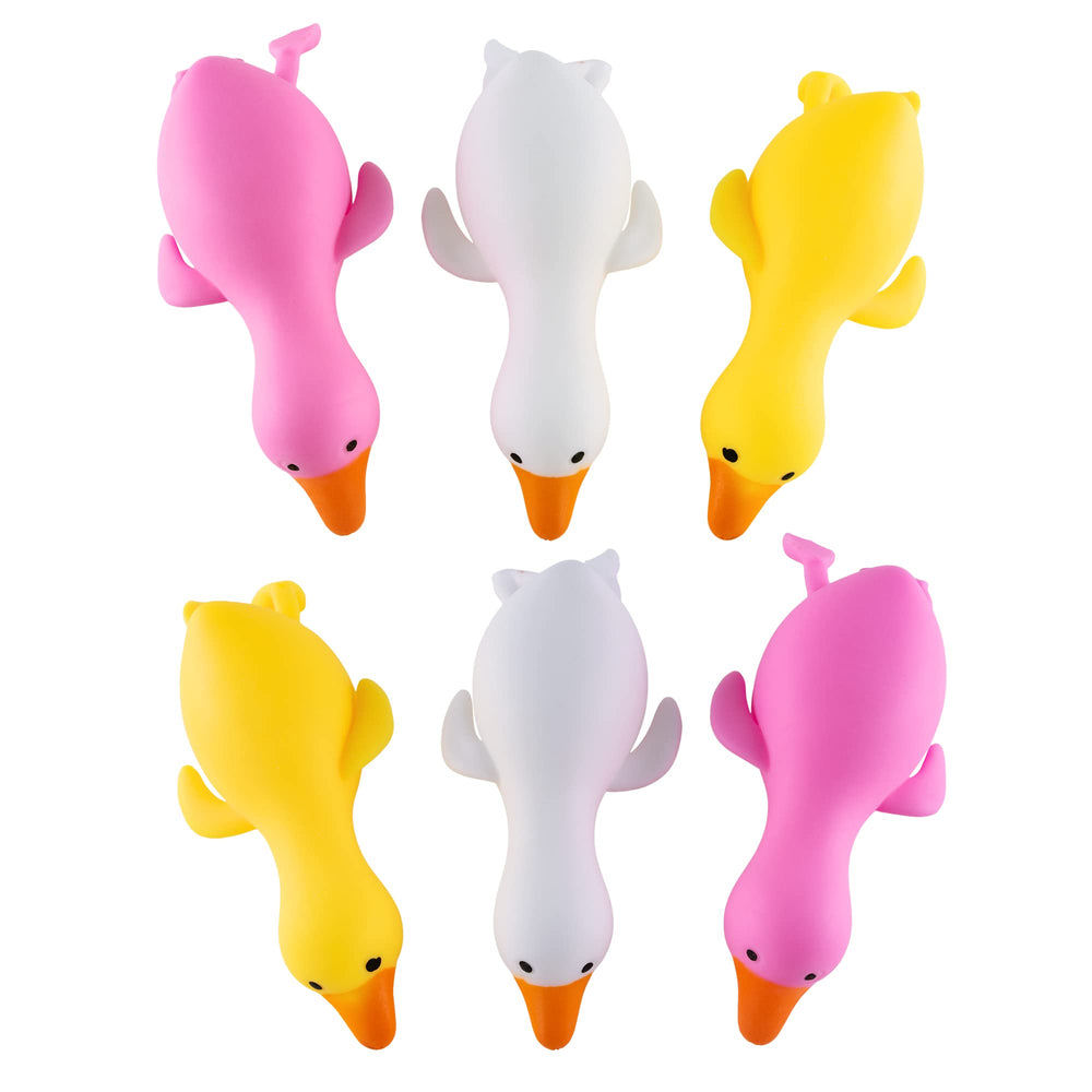 Super Z Outlet stress-relief jelly ducks in a six-pack, perfect for classroom prizes.