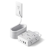 Superdanny 20ft flat-plug extension cord ideal for behind furniture.