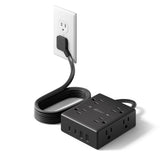 SUPERDANNY flat head extension cord fits tight spaces for convenient power access