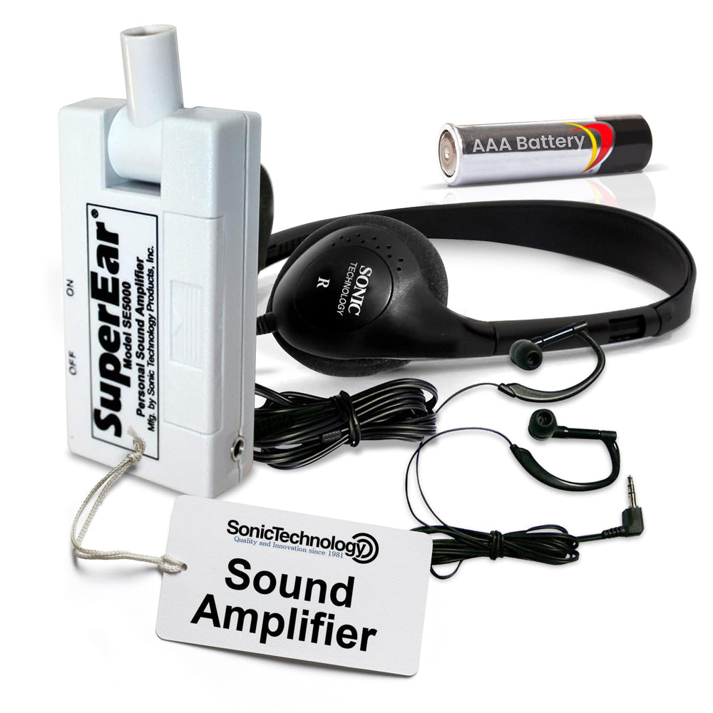 SuperEar SE5000 sound-amplifier boosts conversation clarity for everyday interactions