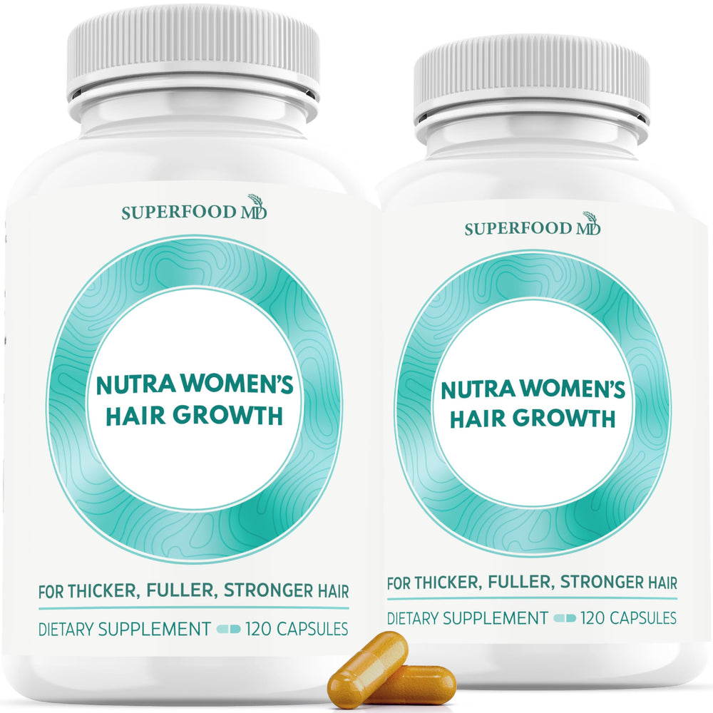 Superfood MD Women's Balance bottle cap close-up highlighting branding and product name.